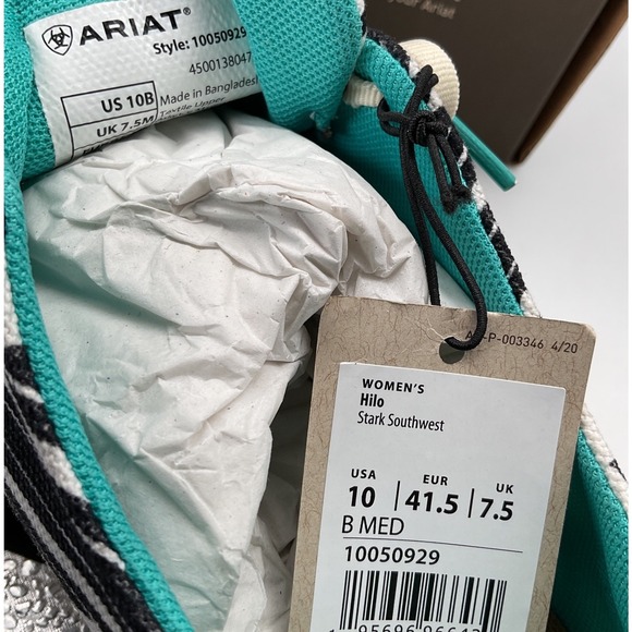 Ariat Women's Hilo Stark Southwest Slip On Shoes Style 10050929 Size 10B NIB - Picture 2 of 11